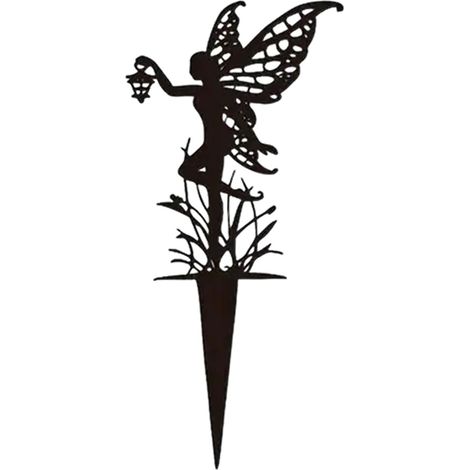 Metall-Gartenstecker, Metall-Engel-Gartenstatuen, Feen-Silhouette-Gartenstecker, Gartendekoration (1/5)