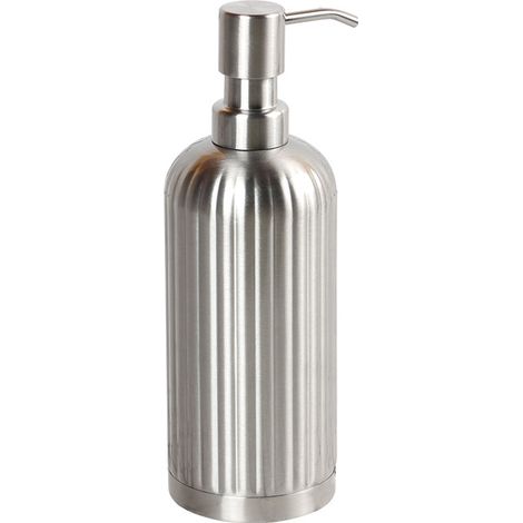 Dispenser di sapone nero, dispenser di sapone quadrato ricaricabile, dispenser di sapone da appoggio in acciaio inox per bagno, cucina, casa, hotel - 240 ml (1/4)