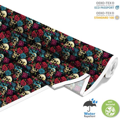TESSUTI DECORATIVI PER ESTERNI OXFORD - Motivo Teschio I DX4438 (1/5)