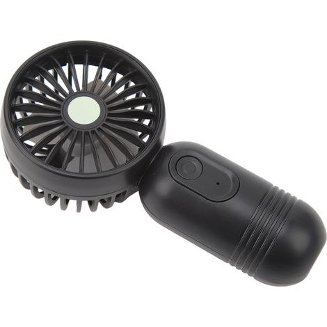 Mini ventilateur portable, petit ventilateur personnel à vitesse réglable, rechargeable par USB, pour l'intérieur, l'extérieur et les voyages (noir) (1/5)