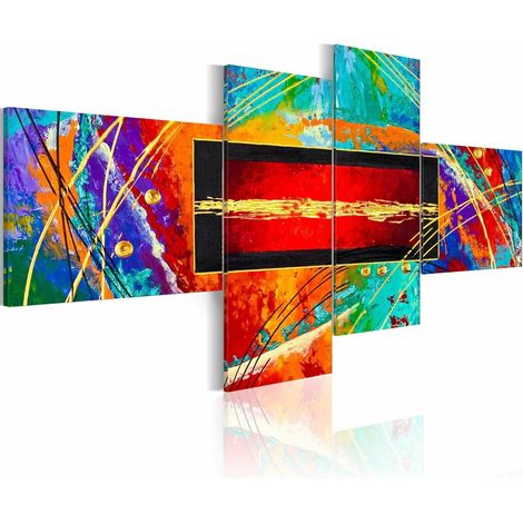 Tableau danse de l'arc-en-ciel - 200 x 90 cm (1/2)