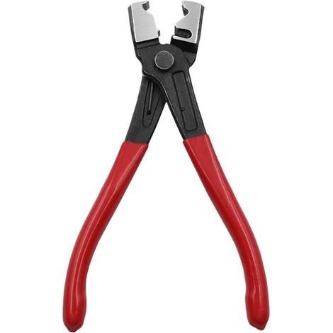 Hydraulic Crimping Tool, Hose Clamps Assortment Box Kit with Plier Crimp Pinch Rings for Securing Pipe Hoses (1/4)