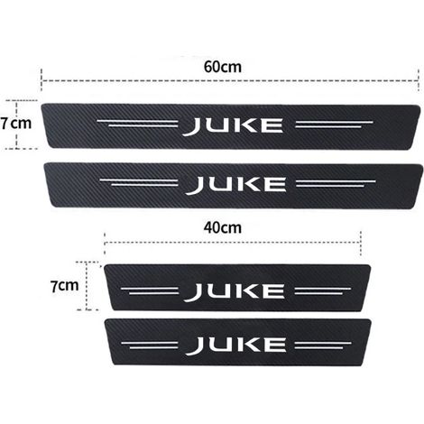 (4 pièces) Autocollants de seuil de porte intérieurs de voiture,imperméables,pour Nissan Juke,Serena,Versa,Micra,350Z,370Z,Armada,Kicks (1/3)