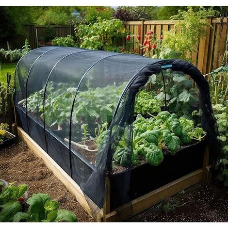 Filet de Jardin, Couverture Végétale de Protection avec Bords Renforcés pour Légumes, Fleurs, Arbres Fruitiers, Filet en Durable (2,4 mX4 m) (1/4)