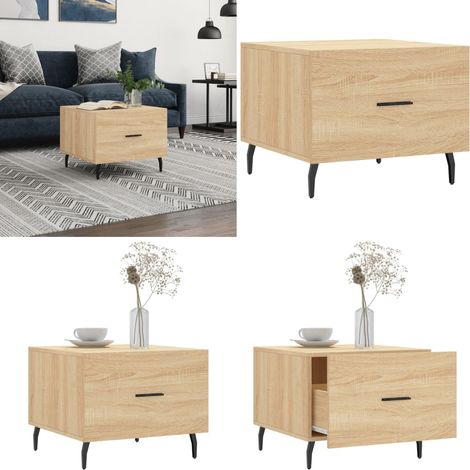 Couchtisch Sonoma-Eiche 50x50x40 cm Holzwerkstoff - Couchtisch - Wohnzimmerstil - Holztisch - Esszimmertisch - Sideboard - Home & Living (1/5)