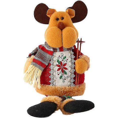 Peluche de Noël WJTG, décoration de Noël, ornements de Noël, décorations de Noël de dessin animé (1/2)