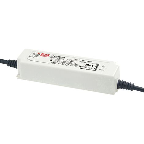MW Mean Well LPF-25D-24 LED-Treiber, LED-Trafo  Konstantspannung, Konstantstrom 25.2 W 1.05 A 13.2 -