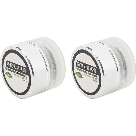 Lot de 2 pâtes nettoyantes pour pannes de fer à souder, accessoire de nettoyage pour embouts de soudure, 4 g / 0,14 oz (1/5)