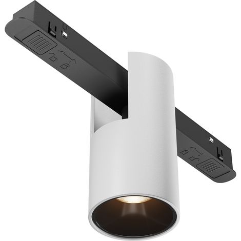 Spot rail magnétique LED 7W 3000K Maytoni noir/blanc (1/5)