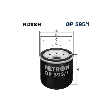 Ölfilter OP595/1 Filtron