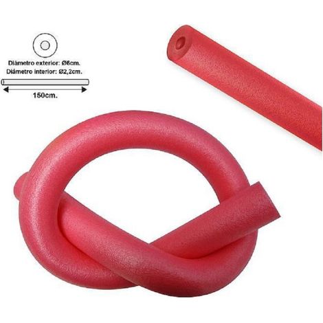 TRADE SHOP - Tubo Galleggiante Per Piscina ø 6x150 Cm Rosso Per Esercizi Giochi Acqua 062899r - (1/5)