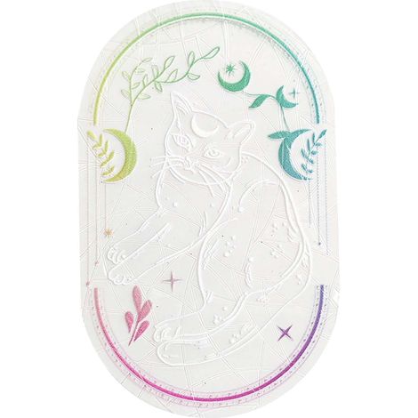 Sticker Vitre - Film Anti-Collision En PVC - Décor Fenêtre Suncatcher Arc-En-Ciel Chat - Autocollant Électrostatique Sans Colle - 1 Pièce (1/5)