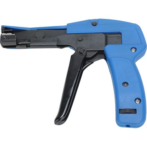 Pistolet à attaches en acier moulé pour coupe nette, outil de serrage pour câbles nylon avec poignée acier. (1/5)