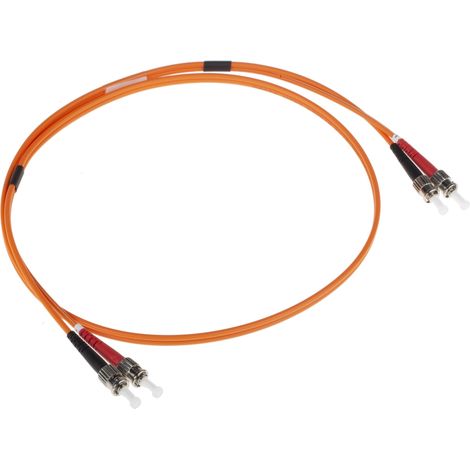 Câble fibre optique RS PRO 1m Avec connecteur / ST, OM1 Multi-mode ( Prix pour 1 ) (1/2)