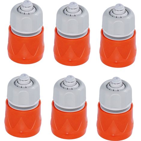 Lot 6 connecteurs tuyau plastique – antirouille – aspiration arrosage – adaptateur jardin – norme européenne