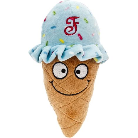 Gioco sonoro per cani modello Fluffy Cono Gelato set 3 pezzi