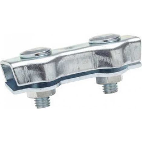 Serre-câble plat 2 boulons CHAUBEYRE D 8 mm Acier zingué