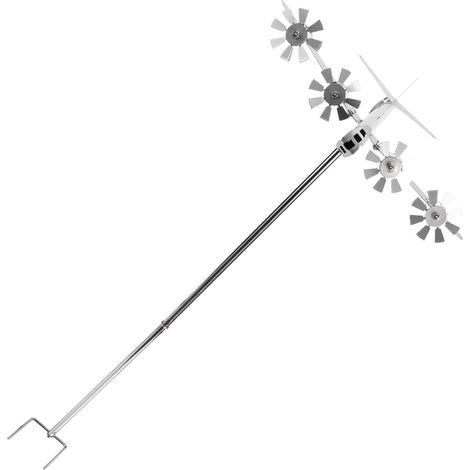 Garten Windmühle Flugzeug 30X30X7cm aus Metall Wetterfeste