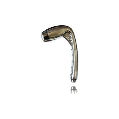 Pommeau de douche Ecoxygen chrome – Économie d'eau jusqu'à 75% – 3 positions : jet aéré, pause, jet puissant – Anti-calcaire – Ecogam