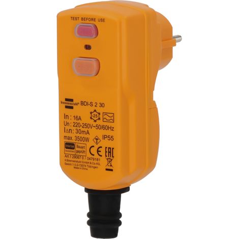 BRENNENSTUHL Personenschutz-Stecker 30mA IP55 (1/5)