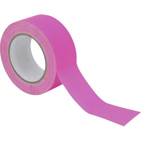 Bande adhésive rose fluorescent (L x l) 25 m x 0.05 m (1/2)