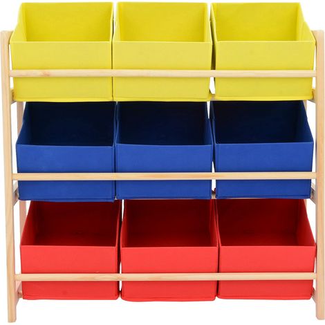 Youyijia Toy Storage Organiser Toy Unit Box For Toys Storage Boxes For Toys Toys Storage Box With 9 Removable Children's Toy Storage Unit Kid s Storage Unit and Bookshelf for Nursery Playroom (1/5)