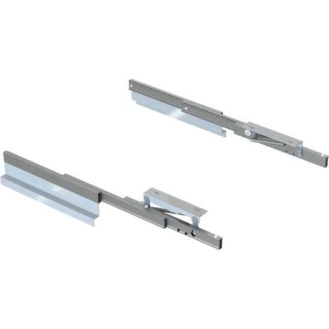 emuca Oplà Folding+39 sistema de mesa abatible plateado