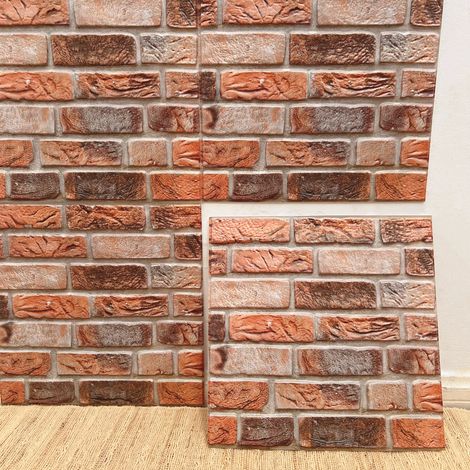 (Style 14, 30X30Cm - 10 pièces) Crédence carrelée auto-adhésive, design épais, convient à toutes les pièces. (1/4)