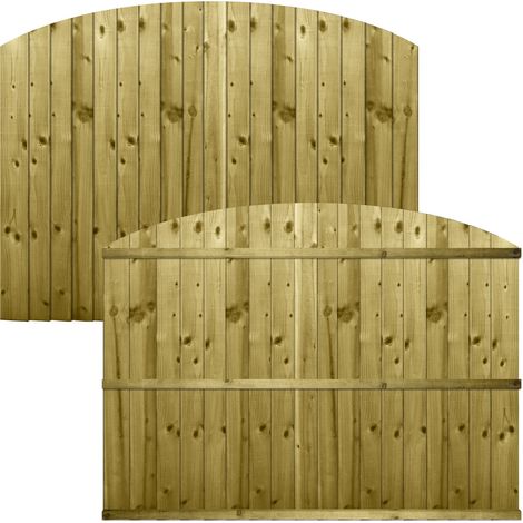 Premier 6ft x 4ft Feather Edge Semi-Braced Garden Dome Top Panel (1/5)