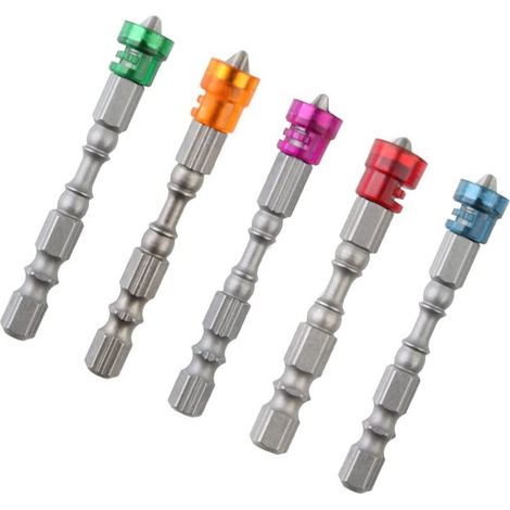 Tournevis Phillips magnétique – mèche carbure cémenté – 1/4″ hex – 2.54 pouces – outil électrique (1/4)