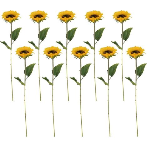 artificiels réalistes lot de 10 avec tiges en plastique et (1/5)