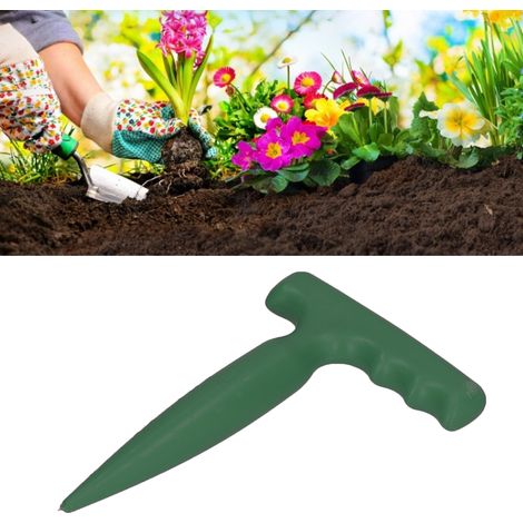 Outil portable en plastique pour la transplantation et la plantation de semis - Matériel de jardinage vert (1/5)