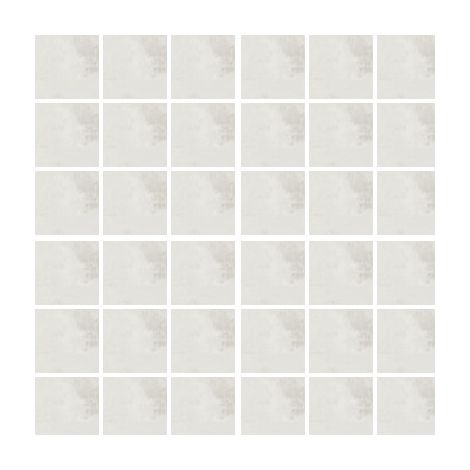 Carrelage effet métal Mood Mosaïque 5x5cm Blanc - Naturel - boîte de 0.71 m2 Mosaïque 5x5 cm f6f6f6 - - boîte de 0.71 m2 - Mosaïque 5x5 cm f6f6f6