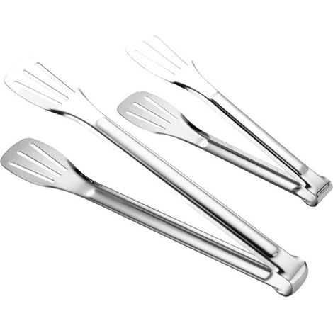Set di 2 pinze da cucina in acciaio inox per grigliare e cucinare, da 7 e 12 pollici. (1/5)