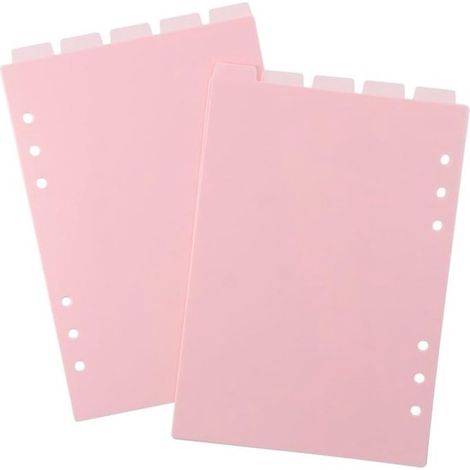 Juego de separadores A5 - 10 hojas - Carpeta de 6 anillas - 6 agujeros - 5 pestañas - Accesorios de oficina (1/5)