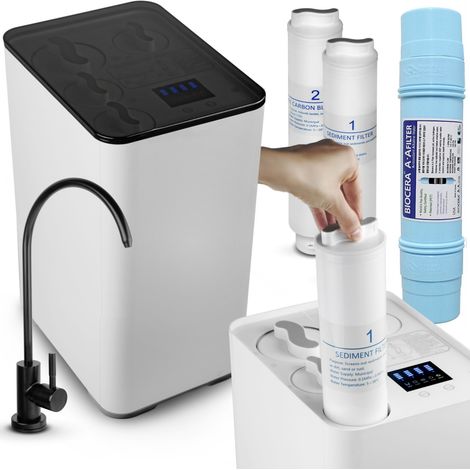 Osmoseur domestique 4 étapes de filtration RO600 + 2 cartouches de rechange