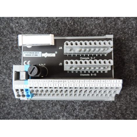 Module interface 2x10 pôles entrée-sortie 16 canaux raccordement 2 conducteurs pour connecteurs série 232 Wago