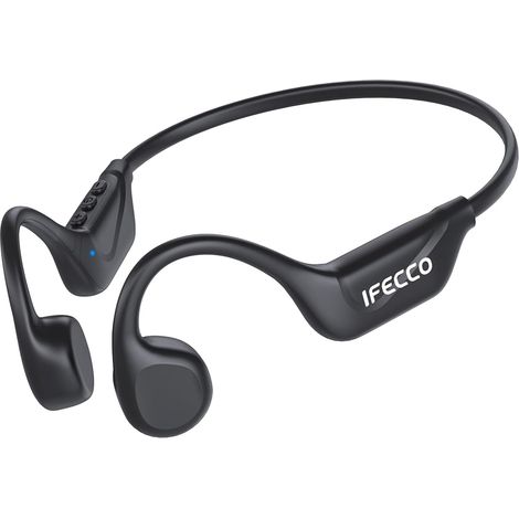 IFECCO Casque Conduction Osseuse Bluetooth,IPX5 Étanche Ecouteur Osseux (1/5)