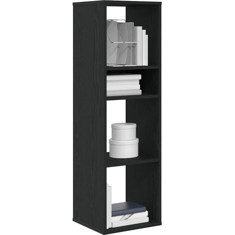 Book Cabinet Black 34x31x112 cm Engineered Wood vidaXL (1/5)