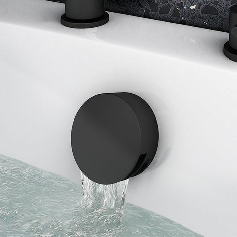 Bath Modern Matte Black Filler, Sprung Waste & Overflow And Easy Clean (1/3)