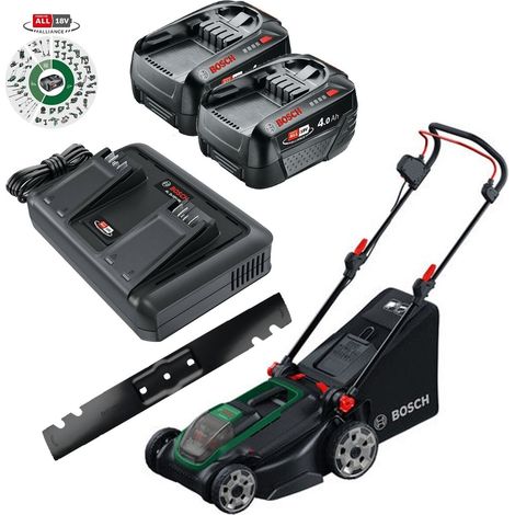 Bosch Rotak 18V2-43 Twin 18v 36v Cordless Lawnmower 43cm 2x 4.0ah Battery &Blade (1/4)