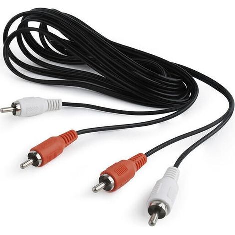 Cablexpert CCA-2R2R-6 cable de audio 1,8 m 2 x RCA Negro, Rojo, Blanco (1/2)