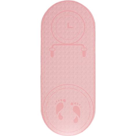Tappetino antiscivolo imbottito per saltare la corda, ideale per esercizi, yoga e isolamento acustico. Assorbimento degli urti. (1/4)