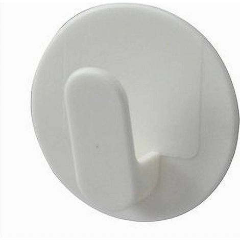 Trade Shop - Set 2 Pz Ganci Appendini Adesivi A Parete Casa Cucina Bagno Attaccapanni 79338 -
