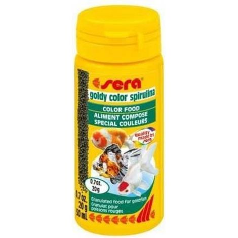 Sera Goldy Color Spirulina Nature - Alimento Potenciador de Colores para Carpas Doradas