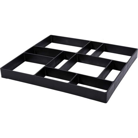 Concrete Paving Mold, Garden Concrete Mold, DIY Iron, Reusable Concrete Molds, Paving Mold, Concrete Slab Mold, Concrete Path Mold for Path, Patio, Driveway, Terrace, Garden, 45 x 40 x 4 cm, Black