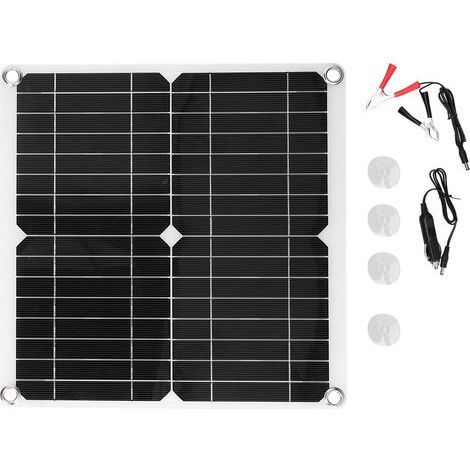 40W 18V Flexible Solar Panel Kit Monocrystalline Silicon Solar Charger Module IP65 Waterproof (1/5)
