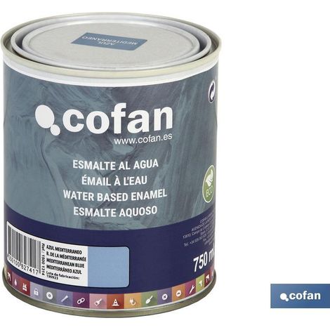Smalto all'acqua (750 Ml) Blu Mediterraneo Lucido