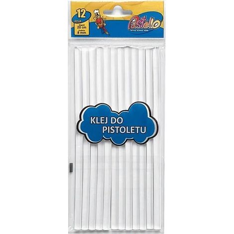 Pistola per colla a caldo 7,4 mm x 20 cm, 12 pezzi