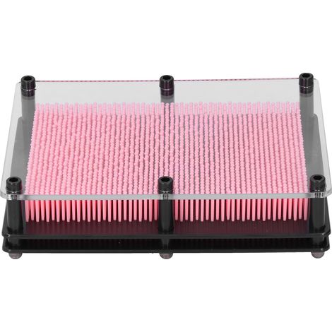 Pin Art Spielzeug 3D Kunststoff Handabdruck Modell Klonen Bunt Veränderbar Kreatives Geschenk für Kinder LPink (1/5)